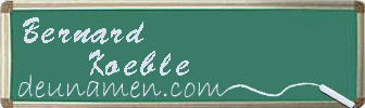 Bernard Koeble Visitenkarte